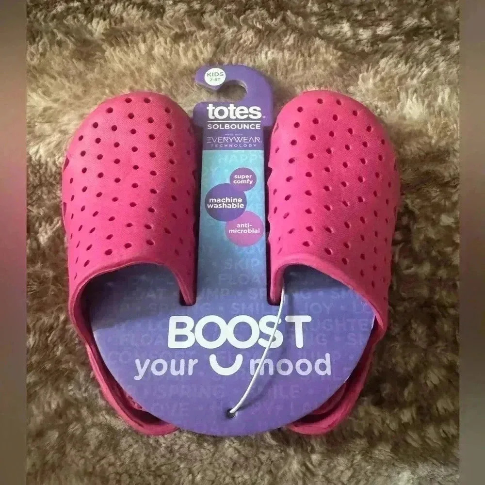 Totes Sol Bounce shoe toddler size 7-8 pink NWT